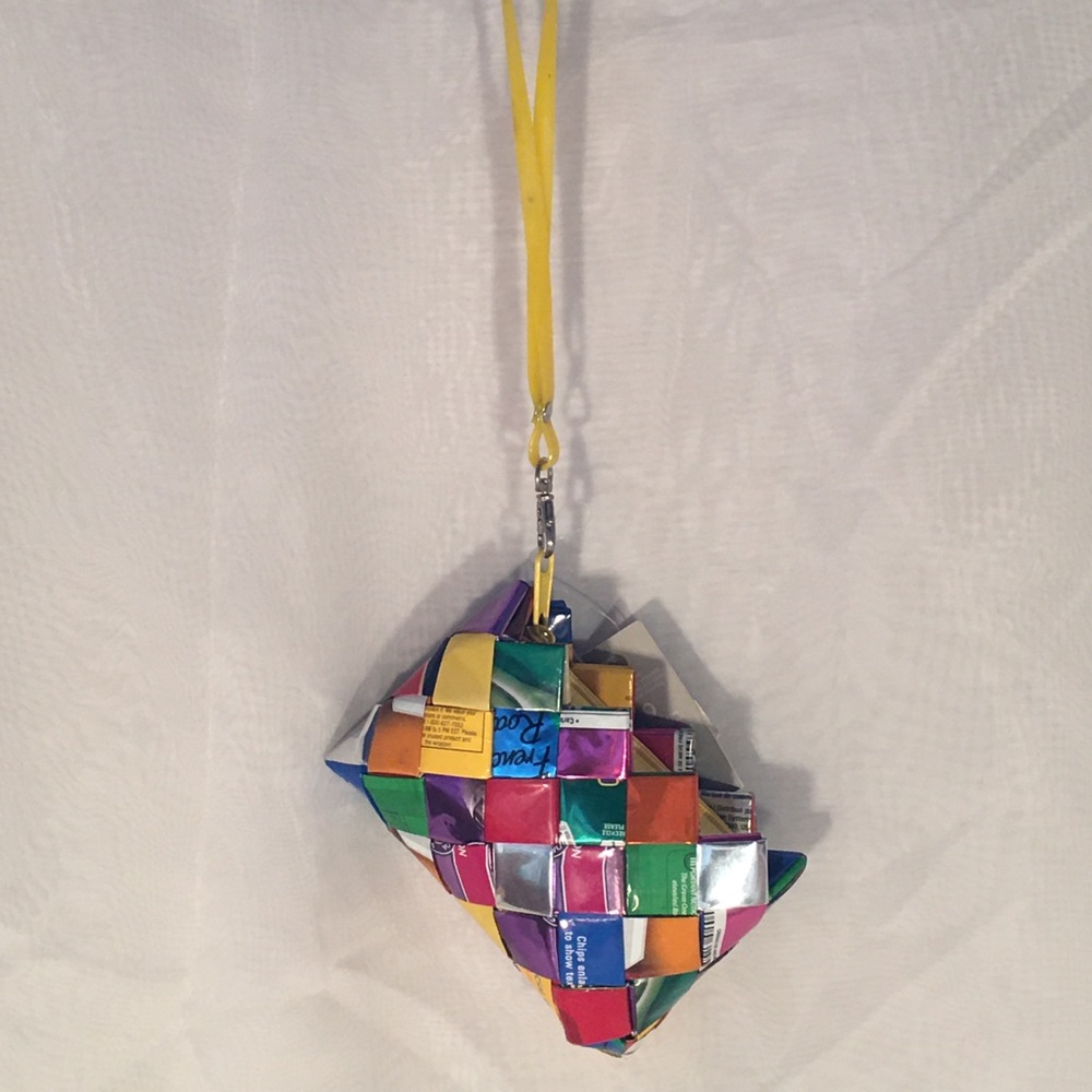Ecoist Coin Purse Multicolor Wrapper Pattern